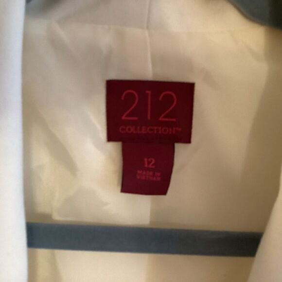NWOT. 212 Collection Brand Women’s 12 Single Button Fully Lined Eggshell Blazer - Picture 9 of 9